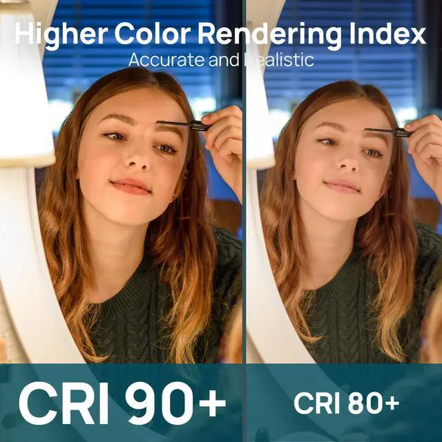 Alt view image 5 of 7 - Smart Light Bulbs, Compatible with Alexa, Google Home, AiDot | Warm White to Daylight (2700K-6500K), Alexa Light Bulbs, LED 8.5W=60W, 2.4G WiFi Bluetooth, A19 E26 800LM, CRI>90, 4Pack