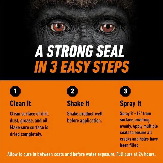 Alt view image 6 of 7 - Waterproofing Spray, Clear, Flexible Rubberized Sealant, 14 oz | Paintable and UV Resistant, Seals Water, Air, and Moisture, Ideal for Roofs, Gutters, Skylights, RVs, Windows