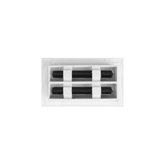 Alt view image 2 of 7 - 8x4 White Modern AC Vent Cover - Decorative Air Vent - Standard Linear Slot Diffuser - Register Grille for Ceiling, Walls & Floors - Texas