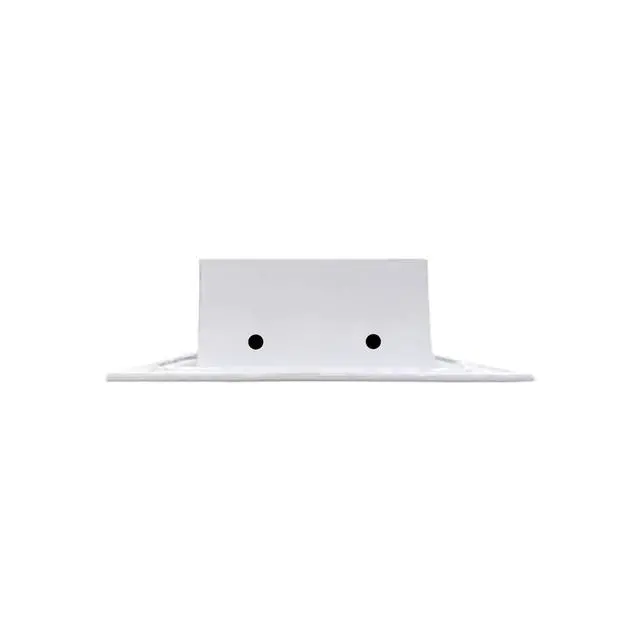 Alt view image 3 of 7 - 8x4 White Modern AC Vent Cover - Decorative Air Vent - Standard Linear Slot Diffuser - Register Grille for Ceiling, Walls & Floors - Texas