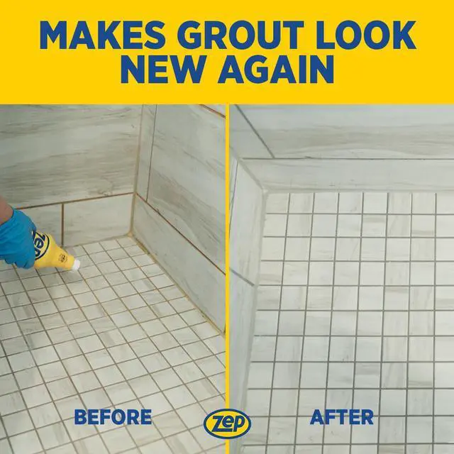Alt view image 7 of 7 - Grout Cleaner and Brightener - ZU104632 - Deep Cleaning Formula Plus Grout Foaming Cleaner - R54212-2-in-1 benefits Deep Clean plus Everyday Clean & Protect