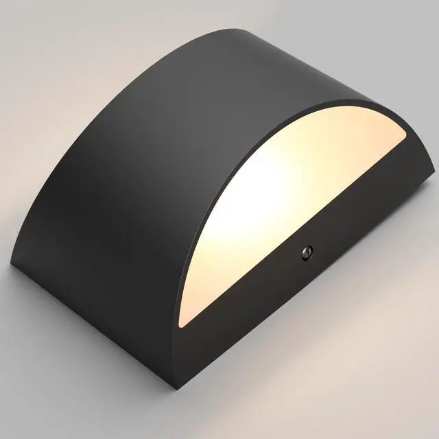Alt view image 2 of 7 - Black Modern LED Wall Sconce Indoor Wall Lights 1 Pack Hardwired Up and Down Wall Mount Light for Living Room Bedroom Hallway Corridor Conservatory Warm White 3000K(with G9 Bulbs)