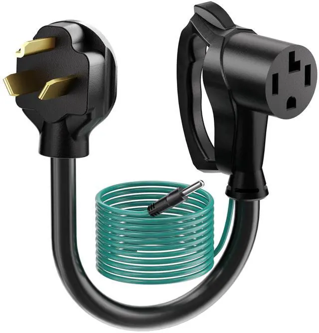 Main image of 1.5FT 4 Prong to 3 Prong Dryer Adapter, NEMA 10-30P to 14-30R | New Clothes Dryer to Old House Receptacle, Dryer Plug Adapter 4 to 3 Prong Outlet, STW 10 AWG, ETL Listed, 30AMP 125V/250V