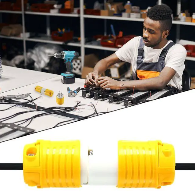Alt view image 6 of 6 - Extension Cord Male Ends 10 Pack, NEMA 5-15P Replacement Plug | ETL Listed, 15 Amp 125 Volt, Heavy Duty, 3 Prong, Industrial Grade, Straight Blade Grounding Type, 2 Pole 3 Wire