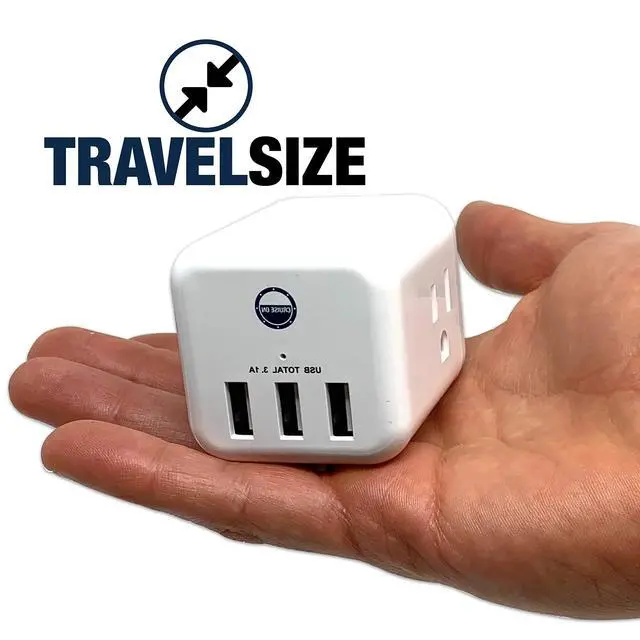 Alt view image 3 of 7 - Cruise Approved Power Strip Non Surge Protector for Cruise Ship Multi Plug, 6 Outlets, 3 USB & 3 AC Outlet for Carnival, Celebrity, Princess, Norwegian & Major Lines in 2026 & 2027