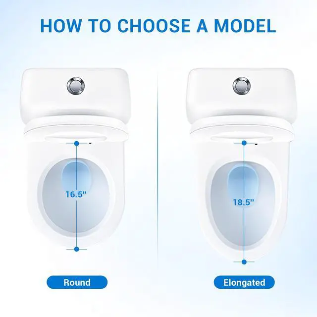 Alt view image 7 of 7 - Round Toilet Seat with Child Seat, 16.5 Inch, White | Soft Close Toilet Seat with No-Touch Handle, Quick Release, Non-Slip, Durable PP