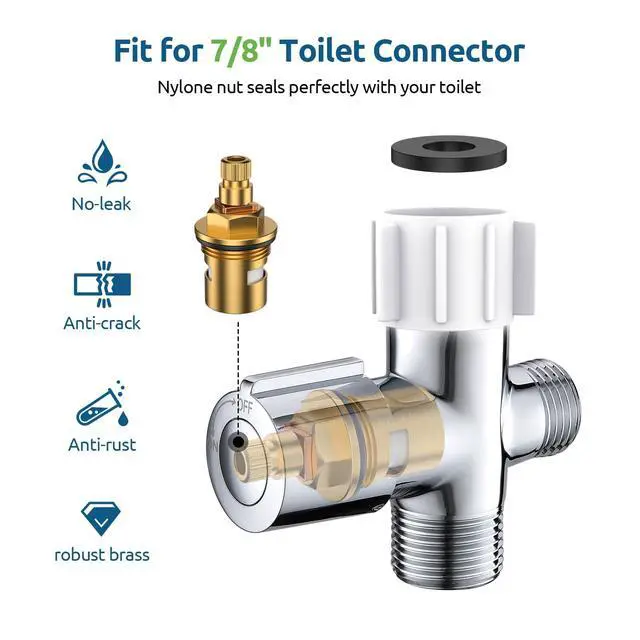 Alt view image 5 of 5 - Handheld Bidet Sprayer, Muslim Shower, Adjustable Pressure | Bidet Attachment for Toliet, Adjustable Pressure, Stainless Steel Body, Feminine Wash, Cloth Diaper Rinse, Leak-Free Hose