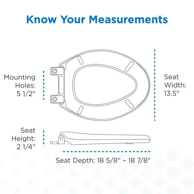 Alt view image 2 of 7 - Elongated Toilet Seat with Cover, Soft Close, No Slam, Quick & Easy Install, Heavy-Duty Plastic, Adjustable Fit for Standard Elongated Toilets, Durable & Fade-Resistant, White G0099213
