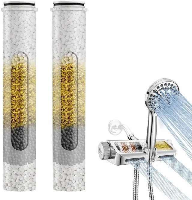 Main image of Shower Head Filter Replacement Cartridge for Filtered Shower Head with Handheld Combo-SSJ731/SW9730 (2-PACK)