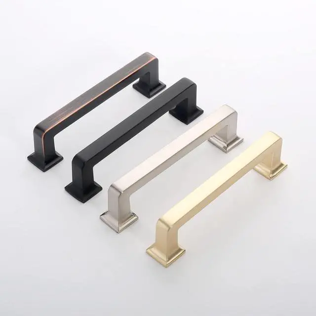 Alt view image 2 of 6 - 10 Pack 5 Inch Brushed Nickel Cabinet Pulls,Kitchen Hardware | Solid Zinc Alloy,Heavy-Duty,Screws Included,Cabinet Pulls for Dresser,Drawer,Cupboard