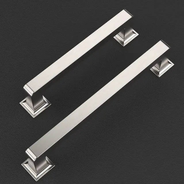 Alt view image 6 of 6 - 10 Pack 5 Inch Brushed Nickel Cabinet Pulls,Kitchen Hardware | Solid Zinc Alloy,Heavy-Duty,Screws Included,Cabinet Pulls for Dresser,Drawer,Cupboard