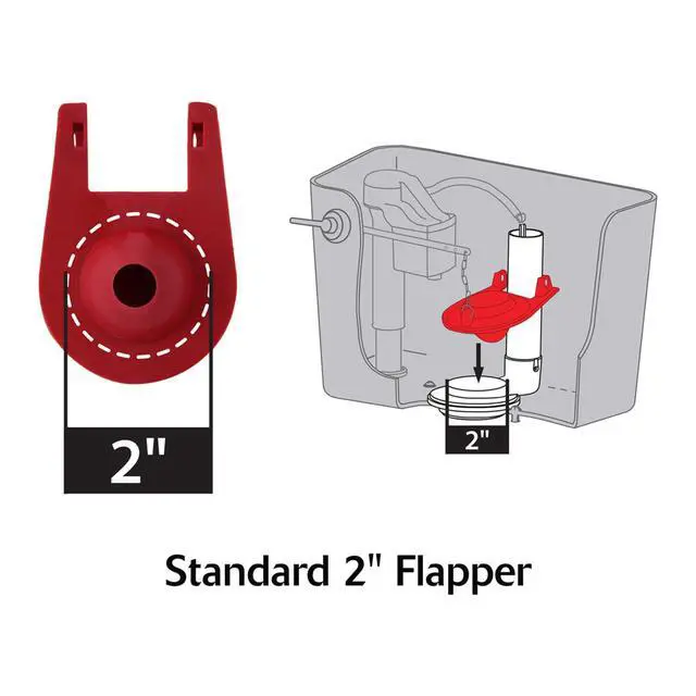 Alt view image 4 of 7 - QuietFILL Toilet Fill Valve & Standard 2-Inch Flapper Repair Kit