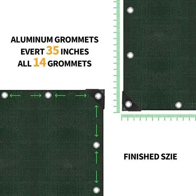 Alt view image 6 of 7 - 10x10 Feet Green Tarp Waterproof 6mil Small tarps Multipurpose | All Purpose Poly Tarps Cover with grommets for Firewood Outdoor Furniture,Green/Blue