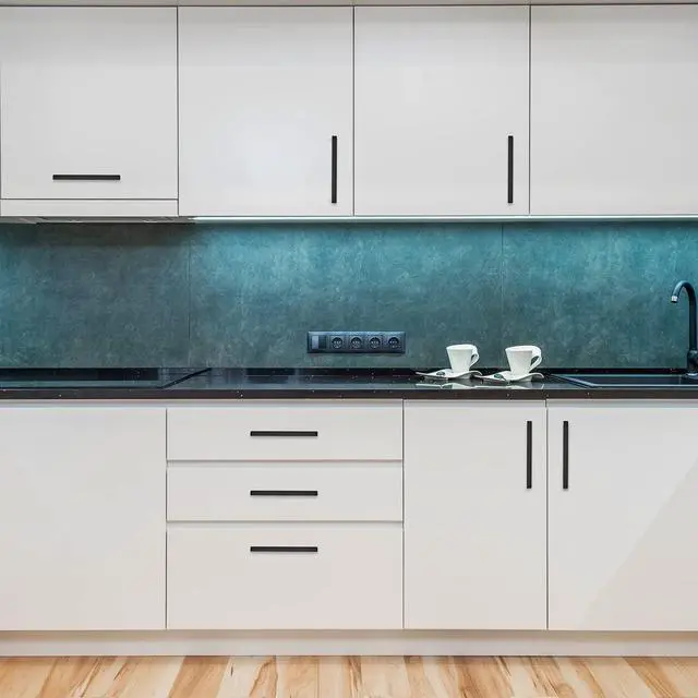 Alt view image 6 of 7 - Matte Black Cabinet Handles Square Pulls 6-1/4 Inch 30 Pack | Stainless Steel, Square Bar Grip, Drawer Pulls, Kitchen Cabinet Hardware, For Cupboards, Drawers, Dressers, Cabinets