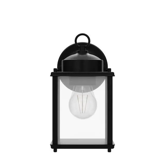 Alt view image 3 of 7 - Outdoor Wall Lantern, Exterior Waterproof Wall Sconce Light Fixtures, Black Front Door Wall Lighting with Clear Beveled Glass Shade, 2 Pack