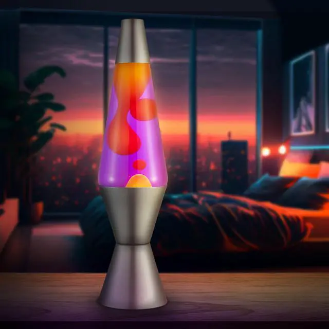 Alt view image 4 of 7 - Lava® Lamp - 14.5" Purple Sunset - The Original Motion Light - Yellow Wax and Purple Liquid - Item #2635 (Amazon Exclusive)