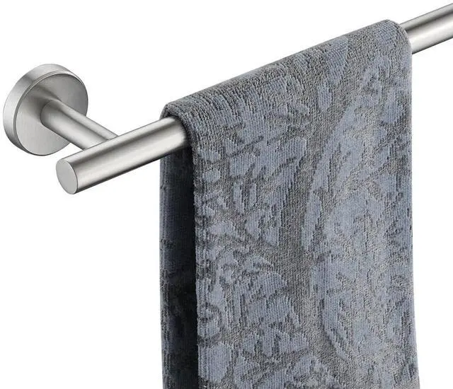 Main image of Bath Towel Bar, 20.5 Inch 304 Stainless Steel Thicken 0.8mm Towel Rack Bathroom, Towel Holder Brushed Finished Wall Mount, Useable Length 18 Inch TB110L18-BN