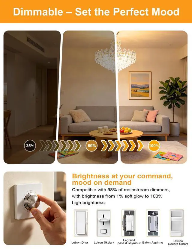 Alt view image 3 of 7 - G9 LED Bulb 4W T4 2700K Soft Warm White 5Pack 120V Dimmable | 40 Watt G9 Halogen Equivalent 450LM No-Flicker 360°Beam Angle for Crystal Chandelier Wall Sconce Home Light