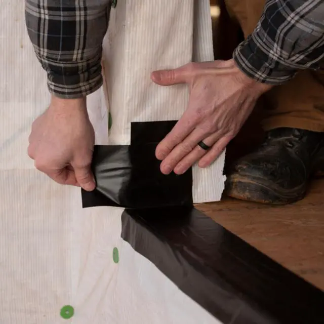 Alt view image 7 of 7 - Pro Grade Flashing Tape for Windows & Doors, 3.75 Inch Width - 75 Foot Roll, All Weather & UV Resistant Flashing Tape with Advanced Acrylic Adhesive - 10 mils - Black