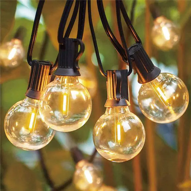 Alt view image 6 of 7 - G40 1.57 Inch Led Replacement Light Bulbs, E12 Screw Base Shatterproof LED Small Globe Light Bulbs for Outdoor String Lights, 1Watt Equvalent to 5 Watt Incandescent Bulbs, Warm White, 25Pack