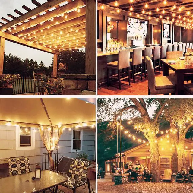 Alt view image 7 of 7 - G40 1.57 Inch Led Replacement Light Bulbs, E12 Screw Base Shatterproof LED Small Globe Light Bulbs for Outdoor String Lights, 1Watt Equvalent to 5 Watt Incandescent Bulbs, Warm White, 25Pack