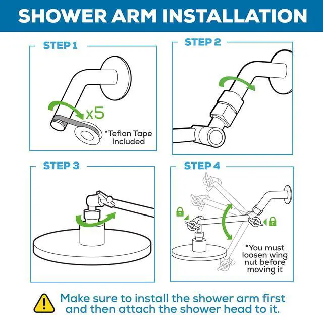 Alt view image 5 of 7 - 11" Extension Arm, Adjustable Height & Angle, Polished Chrome | Adjustable Height & Angle, Sturdy Lock, Universal Connection, Transform your showers into rain shower experience