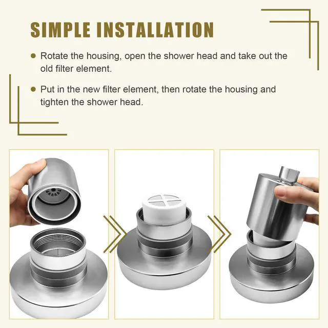 Alt view image 3 of 5 - Replacement Shower Filter compatible with Jolie Shower Head Filter,3 Pcs