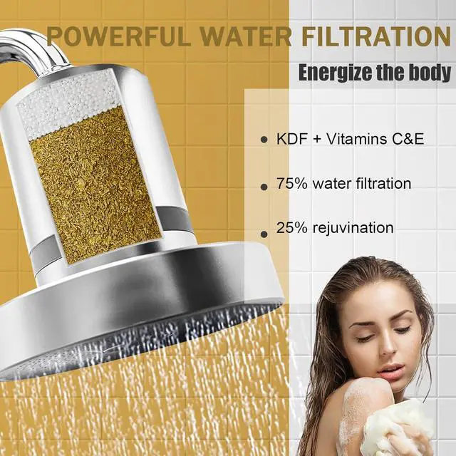 Alt view image 4 of 5 - Replacement Shower Filter compatible with Jolie Shower Head Filter,3 Pcs