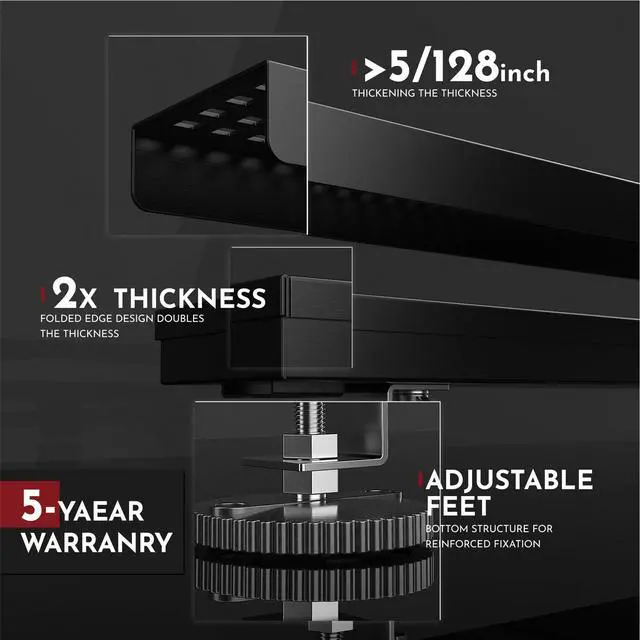 Alt view image 3 of 6 - 12 Inch Linear Shower Drain Rectangular Floor Drain with Accessories Square Hole Pattern Cover Grate Removable SUS304 Stainless Steel CUPC Certified Matte Black