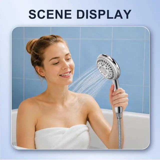 Alt view image 7 of 7 - Shower Head Sink - Faucet Bathtub, Hose Sprayer Attachment with 9 Adapters | 79" Hose for Hair Washing, Pet Dog Rinse & Baby Bath, ON/OFF Extension for Tub Faucet, Utility Sink, Laundryroom, Garden