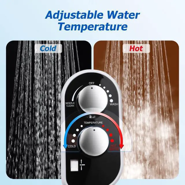 Alt view image 4 of 7 - Hot and Cold Bidet Attachment for Toilet, Warm Water Bidet | Ultra Slim Non-Electric Bidet Attachment, Adjustable Pressure Self-Cleaning Nozzle, Rear & Feminine Wash, Easy Installation