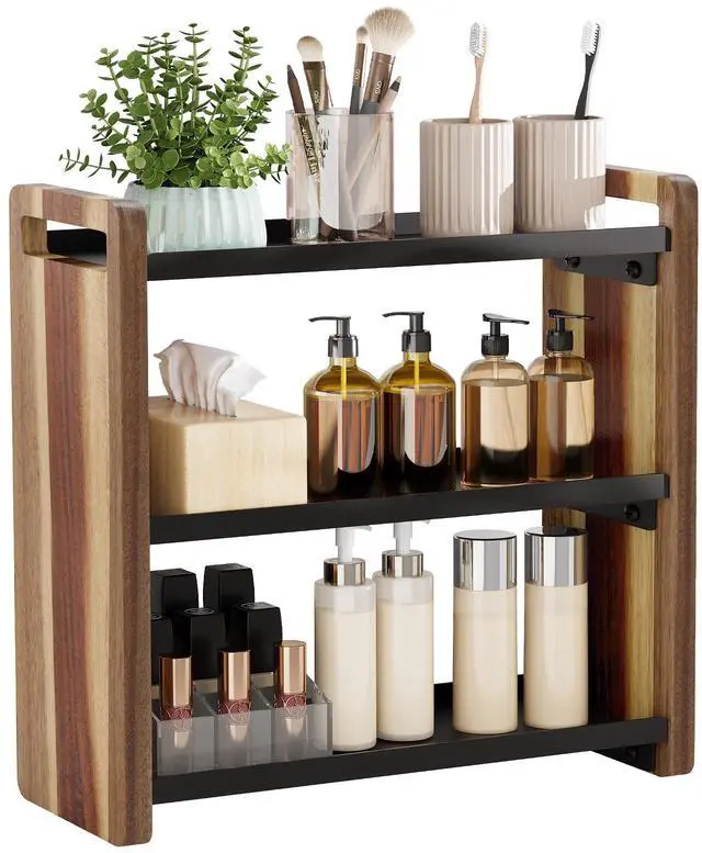 Main image of Bathroom Counter Organizer, Bathroom Sink Organizer, Vanity Shelf | Bathroom Organizers and Storage, Bathroom Countertop Organizer, Counter Shelf, Cologne Stand, Perfume Stand, Bathroom Decor