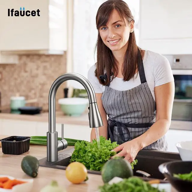Alt view image 6 of 6 - Kitchen Faucet Head Replacement 3 Modes with 17 Adapters, Pull Down Spray Head for Kitchen Faucet, Kitchen Sink Faucet Head G 1/2, Sprayer Head Replacement, Compatible with MoenDelta, Kohler Faucets
