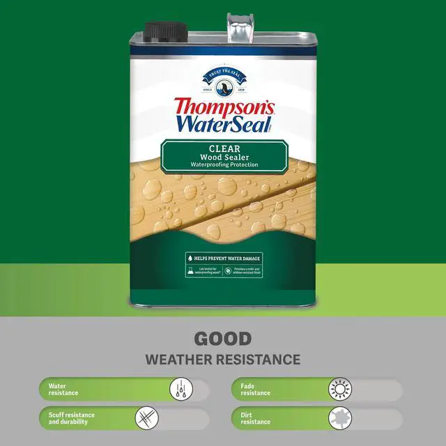 Alt view image 3 of 7 - WaterSeal Clear Wood Sealer, Clear, 1 Gallon
