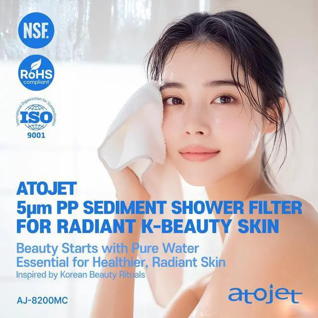Alt view image 3 of 7 - Filter Showerhead Inspired by Koreas Beauty Culture Pure Carbon Filters for Softer Skin & Smoother Hair | Carbon Composite Filter | Single Showerhead (AJ8200MC-SNG-1)