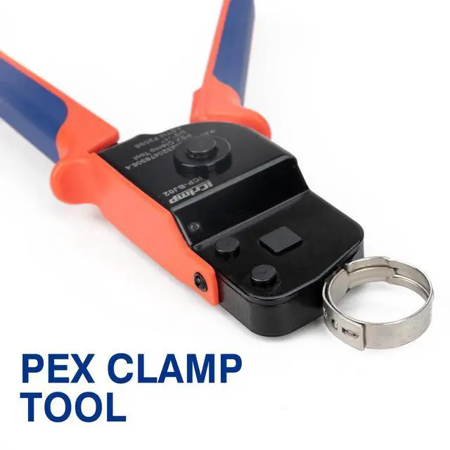 Alt view image 3 of 7 - ICP-BJ02 PEX Clamp Cinch Tool, Patented One Handed PEX Crimping Tool for Pinching 3/8-in, 1/2-in, 3/4-in, 1-in PEX Clamp Rings, Cinch Only
