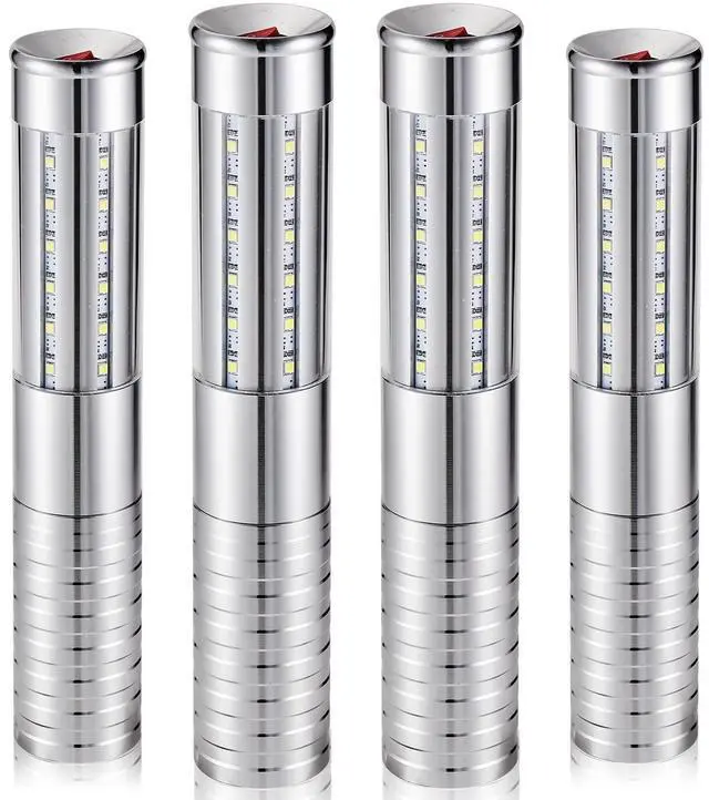 Main image of Upgrade LED Bottle Service Lights,Silver White Light,4 Pcs | Handheld,Rechargeable,Adjustable Light Mode,Matching Charger,Flashing Light Signs For Birthday Wedding Party