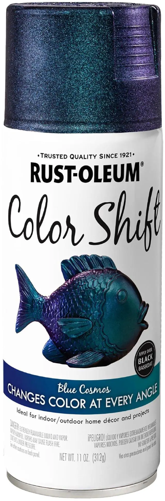 Main image of Color Shift Blue Cosmos Spray Paint | Color Changing Finish, Iridescent Effect, Crafts, Decor & Accessories, Multi-Angle Appearance, 11 Oz