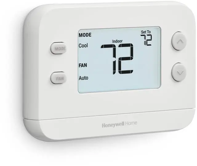 Alt view image 2 of 6 - X1N Non-Programmable Thermostat, White | Single-Stage, 1 Heat/1 Cool Compatibility