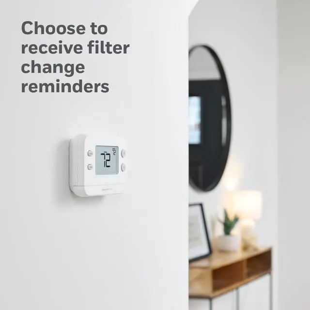 Alt view image 4 of 6 - X1N Non-Programmable Thermostat, White | Single-Stage, 1 Heat/1 Cool Compatibility