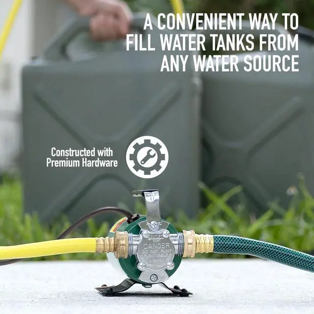 Alt view image 5 of 7 - Water Transfer Pump, 115V 330 Gallon Per Hour - Portable Electric Pump with 6' Hose Kit, Remove Water From Pools, Rain Barrel, Aquariums