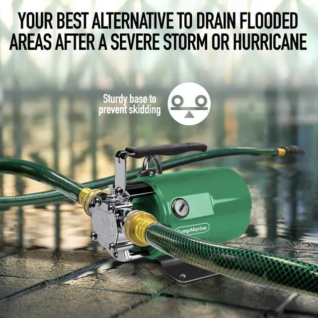 Alt view image 6 of 7 - Water Transfer Pump, 115V 330 Gallon Per Hour - Portable Electric Pump with 6' Hose Kit, Remove Water From Pools, Rain Barrel, Aquariums