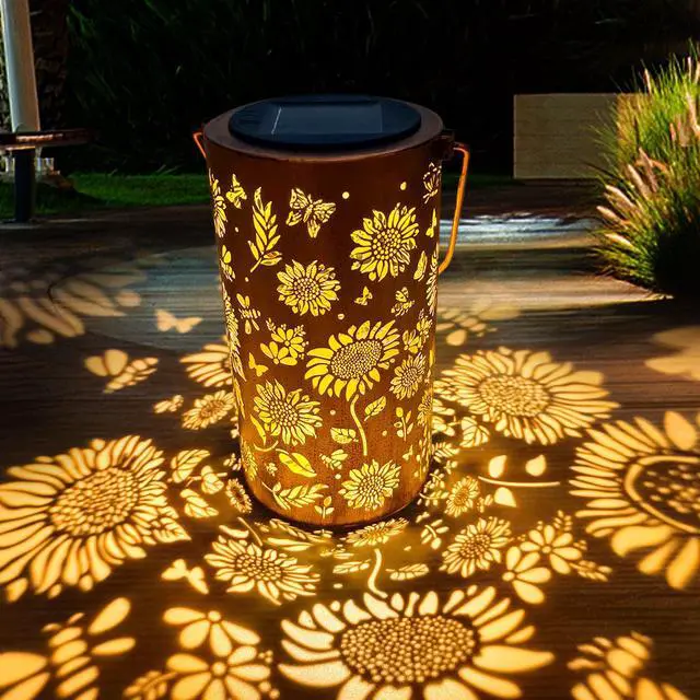 Main image of Birthday Gifts for Women Mom Grandma, Sunflower Solar Lanterns Outdoor Waterproof, Hanging Solar Lights for Yard, Patio, Porch, Garden Decor