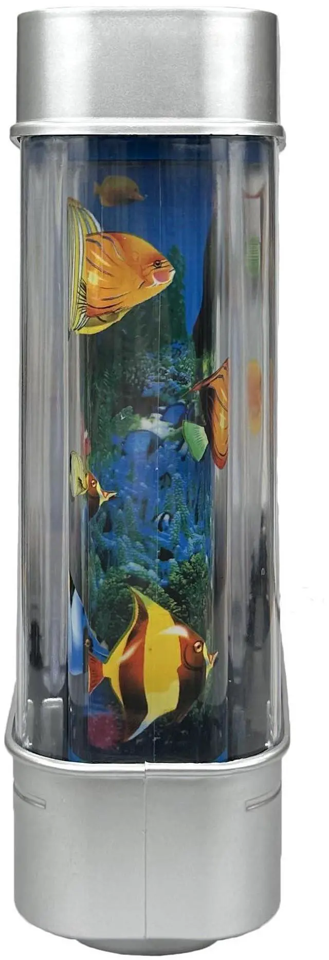 Alt view image 3 of 5 - Fake Motion Fish Tank Mini Aquarium, Artificial Tropical Decorative Lamp Night Light with Moving Fish, Gift for Family(US Plug)