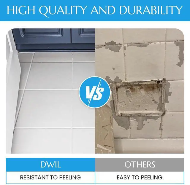 Alt view image 2 of 7 - Tub and Tile Refinishing Kit,33oz Quick-Dry Tile Paint for Wall & Floor, Sink Bathtub Paint for Bathroom, Kitchen, Toilets, Water Based, Semi-Gloss White, 50-55sq.ft