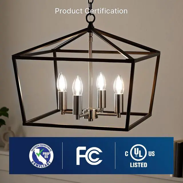 Alt view image 5 of 7 - 100W Equivalent Candelabra LED Bulbs 5000K Daylight, Dimmable LED Chandelier Light Bulbs for Dining Room, Living Room, Porch, 800LM, E12 Base, 6 Pack UL,CA65 Listed