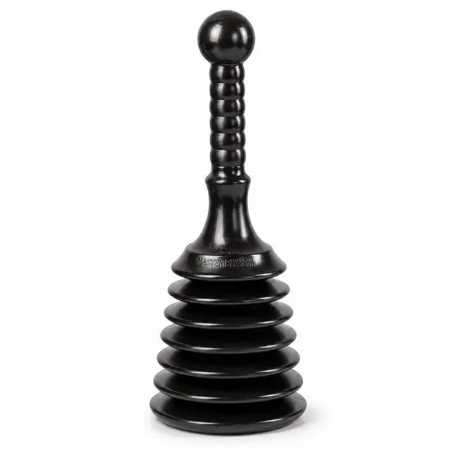 Main image of MPS4 Sink & Drain Plunger for Kitchen Sinks, Bathroom Sinks, Showers, and Bathtubs. Small and Strong Design with Large Bellows Commercial & Residential Use, Black