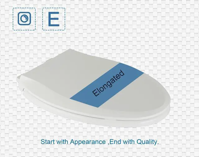 Alt view image 5 of 6 - Elongated Toilet Seat Slow Close, Quiet Toilet Seat Cover with Never Loosen Durable Toilet Seat Lid Easy to Install & Clean, Polypropylene (PP), White