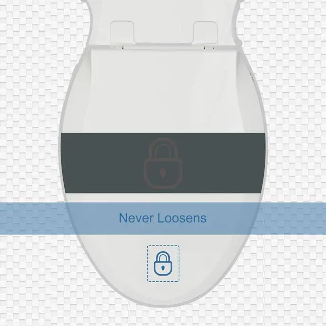 Alt view image 4 of 6 - Elongated Toilet Seat Slow Close, Quiet Toilet Seat Cover with Never Loosen Durable Toilet Seat Lid Easy to Install & Clean, Polypropylene (PP), White