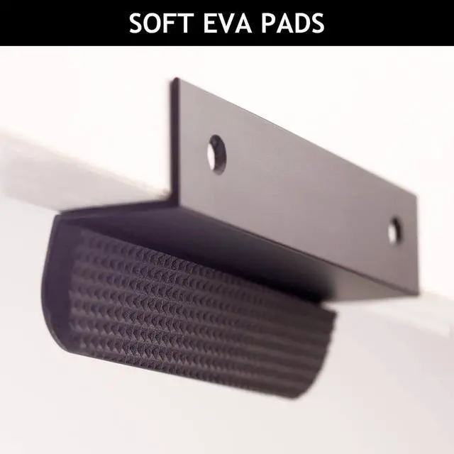 Alt view image 4 of 7 - 1-Pack Under Cabinet Foot Pull with Adhesive and Screws, Hands Free Toe Foot Pull Opener for Kitchen Trash Cabinet Drawer, 4 Inch (Matte Black)